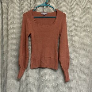 Marled Scoop Neck Sweater